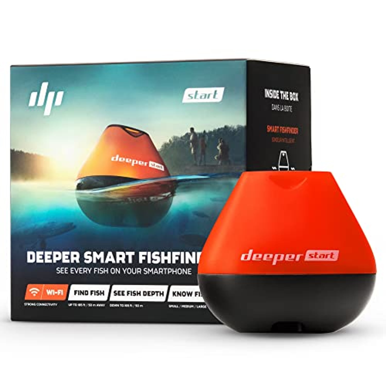 Deeper Start portable castable fish finder sonar unit
