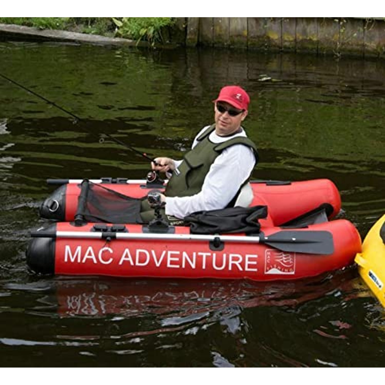 Inflatable fly fishing wader river raft belly boat for moving water